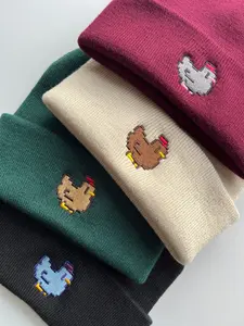 Pixel Chicken Beanie , Winter beanie, Cute Beanie, cold hat