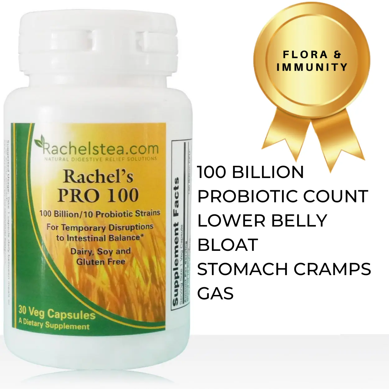Rachel's PRO 100 | Acid resistant Probiotics 100 Billion