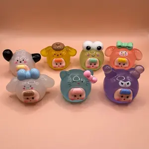 Acrylic Figurine Sets - Colorful Collection of Adorable Characters in Various Shades