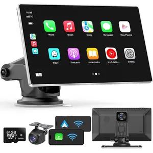 Portable   Screen for , 9"    & ,4K Dash Cam,1080p Backup Camera DVR, Audio Receivers GPS Navigation Mirror Link, ,FM,