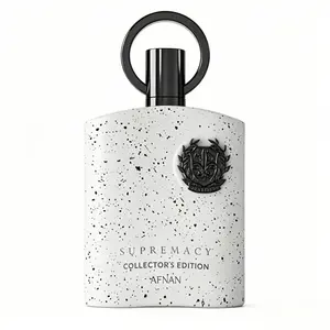 Afnan Supremacy Collector Edition Men’s EDP Perfume, Unique Speckled White Bottle Long Wear Cologne for Him