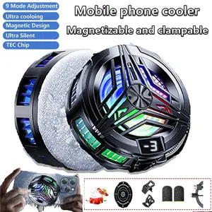 Magnetic Phone Cooler, 1 Count Phone Cooling Fan, Phone Heat Sink with Digital Display, Phone Accessories for Gaming, Watching Video