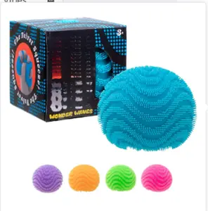 Sensory Toy with a Velvet Texture and Soft Cloud Squish - Wavy Pattern You Can See and Feel - Ages 3 and Up - Color May Vary; One Per Pack (Wonder Waves)