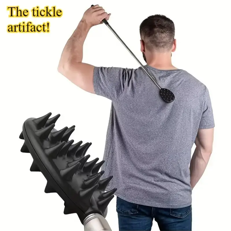 1pc Adjustable Cactus Back Scratcher, PVC Body Care Itch Relief Stick, Portable Lightweight Single Hand Operation, Ideal for Couch Bed Travel Camping