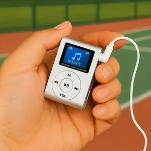 Portable Music Player 32G Mini Clip MP3 Player Secure Lightweight for Running Fitness Cycling Compact Size Clamped Not Easy to Fall Multiple Great Christmas Gift Audio MP4 with Headphone mp3 player