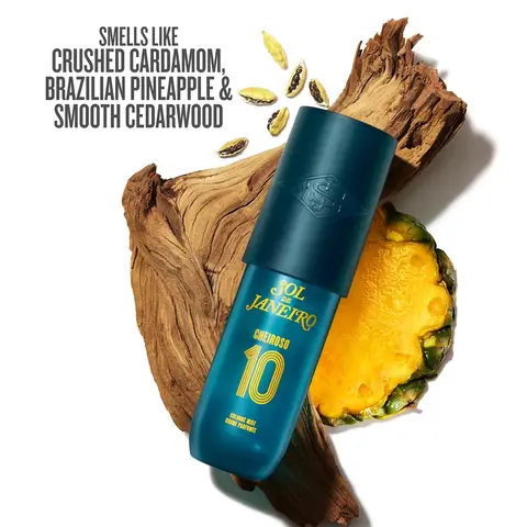 Sol de Janeiro Cheiroso 10 Men's Cologne Mist Spray (90ml) - Cheiroso Men's Fragrance with Crushed Cardamom Base, Brazilian Pineapple, Smooth Cedarwood, Freshness Tech Odor Control, Boyfriend Gifts