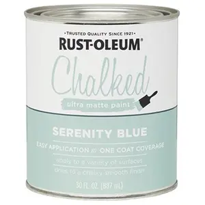 Rustoleum 285139 1 Quart- Serentity Blue Chalked Paint