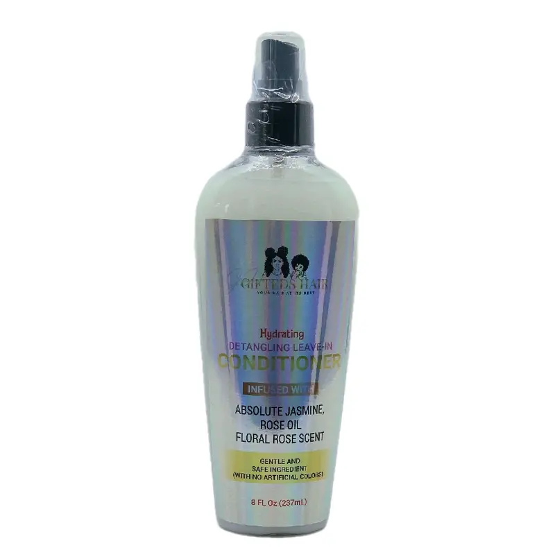Organic Hydrating Leave-In Conditioner Spray, Hydrating Heat Protectant Milky Formula, Anti-Frizz Dry Hair Solution (Pack Included), Moisturizer, Hydrate