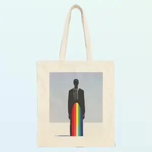 I Am Art Tote Bag - Rainbow Elegance Collection - Canvas Tote Bag for Women