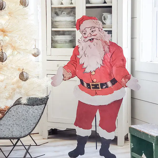 52 Inch Tall Vintage-Inspired Lifesize Santa Cutout | Santa Friends Collection