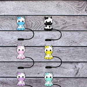 1 Piece Cow Straw Topper