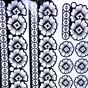 Henna Sentcils Feet Set for Temporary Henna Designs Feet Palm & Fingers Easy Apply Remove Affordable Elegant Stickers