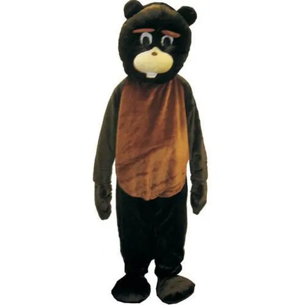 Men's Beaver Costume for Trick or Treat, Full-Body Mascot Outfit, A Complete Set with Mask, Mitts, and Shoe Covers - Great Menswear Costume Ideas, Halloween, Affordable Fashion, Uniform, Flame, Holiday, Large, Buck Tooth, Coordinated Costume Set