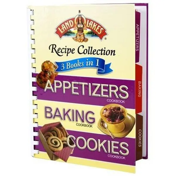 USED Book - Land O' Lakes 3 Books in 1: Appetizers, Baking, and Cookies (Hardcover) - english