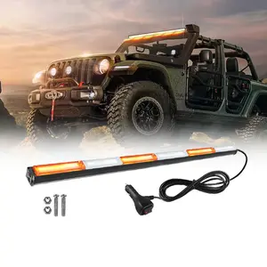 Led Traffic Advisor Light Bar, 35IN COB LED Lights, Bars with Cigar Lighter for Emergency Vehicles Trucks
