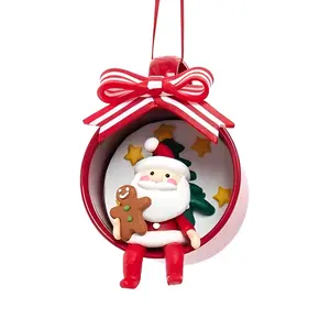 Santa Sitting In Cup Ornament