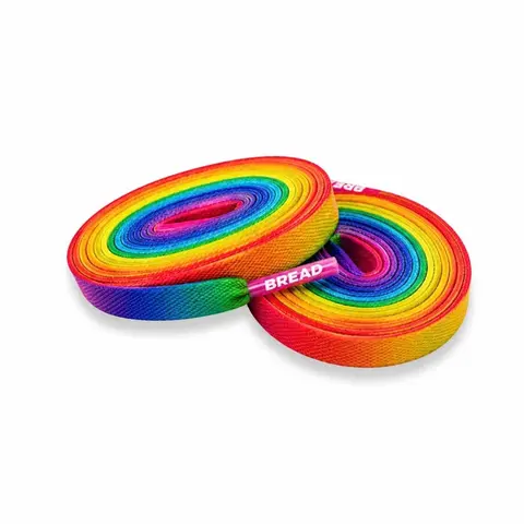 Bread Elastic Shoelaces, Prime Rainbow No-Tie Stretch Laces for Sneakers and Casual Shoes