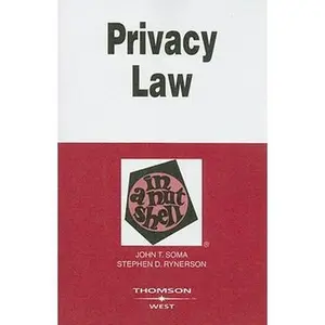 USED Book - Privacy Law in a Nutshell by John Soma (Paperback) - english
