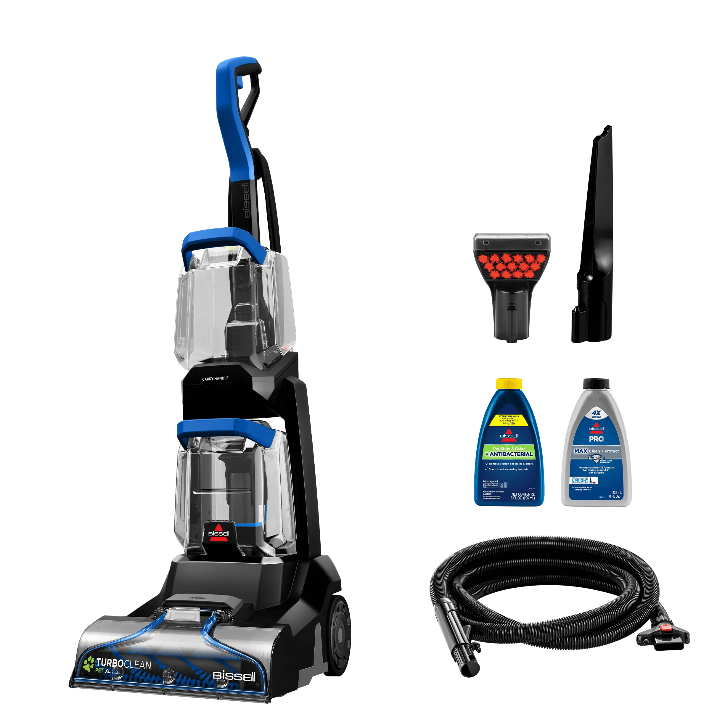 "BISSELL® TurboClean™ Pet XL Upright Carpet Cleaner with 4-Row DeepReach PowerBrush®, 10"" Clean Path, 1-Gallon XL Tank and 2 Specialty Tools"