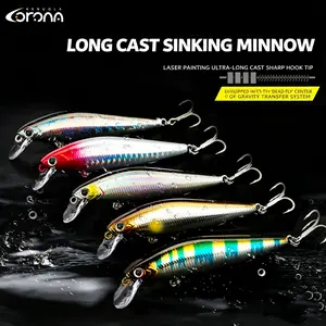 5 Minnow Bait Set, Mixed Colors, 4 Weights, Power Hook, Perfect Swimming Position, Easy to Make Artificial Bait, Different Water Conditions, Topwater Lure Spoon Lures，big fishing lure ，bass fishing lures，simulation fishing lure ti