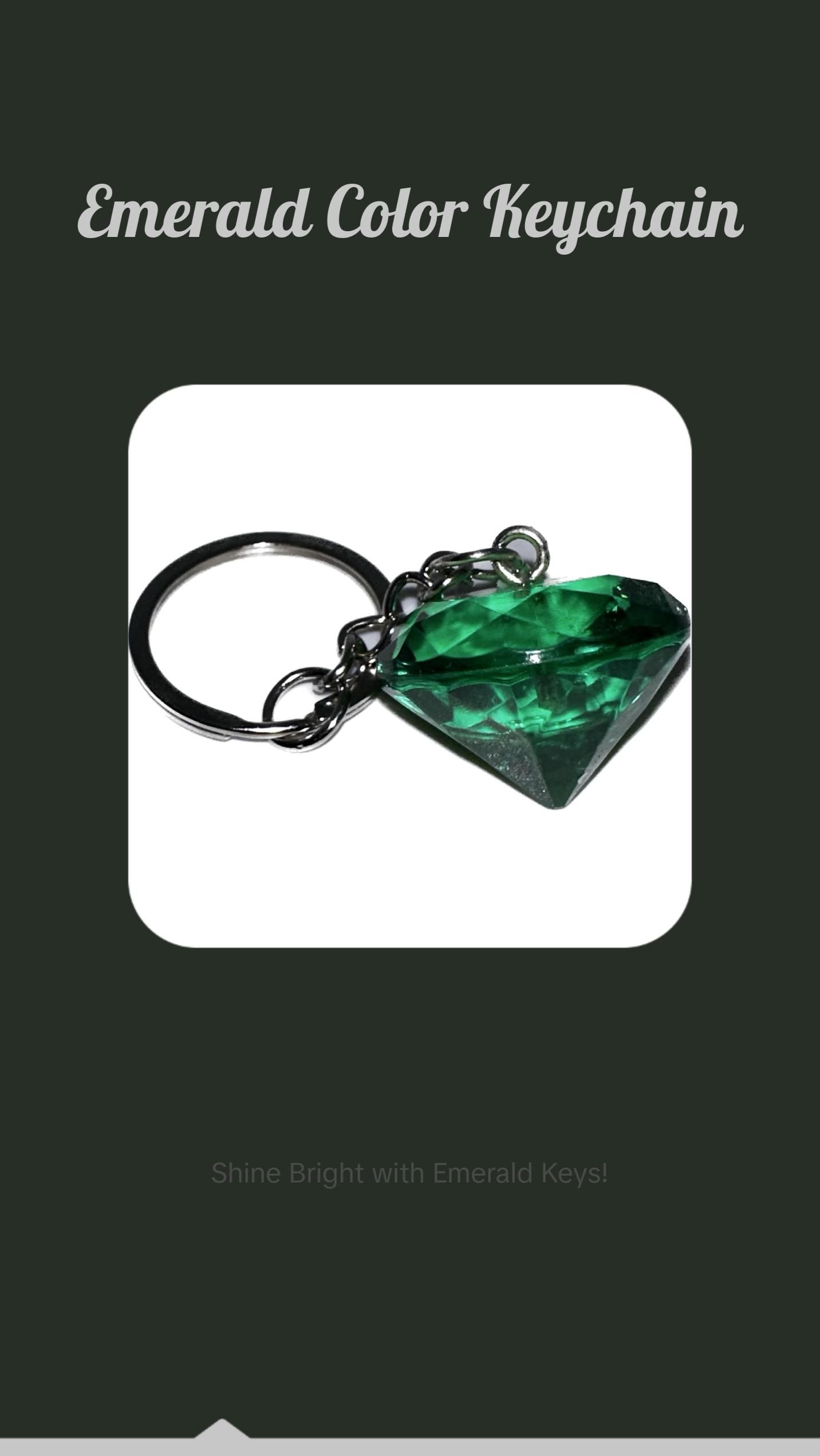 Emerald Keychains