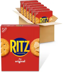 RITZ Original Crackers, Snacks for Kids and Adults, Bulk Lunch Snacks, 6 - 10.3 oz Boxes