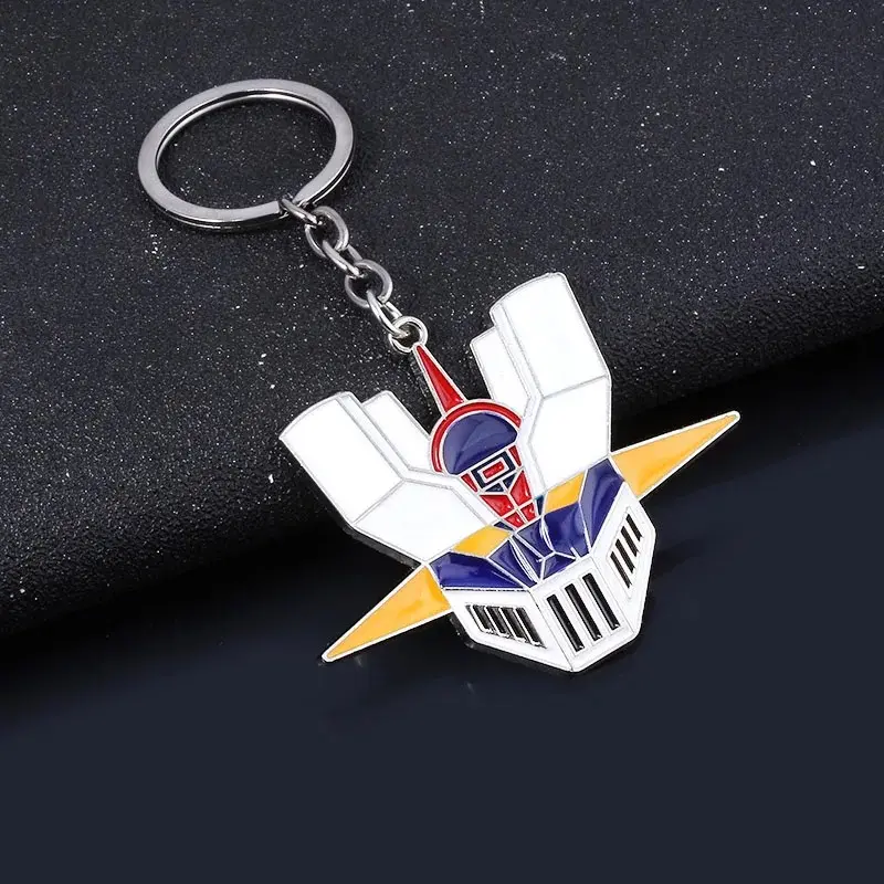 Robot keychain portrait multi-color mask metal keyring - Men's / Boy's fan accessory gift jewelry