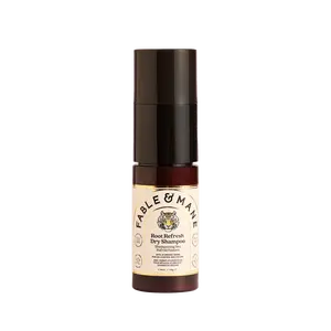 Fable & Mane Root Refresh Dry Shampoo For Clean Bouncy Hair with Rosemary Extracts Absorbs Oil Soothes Scalp Soft Weightless Volume
