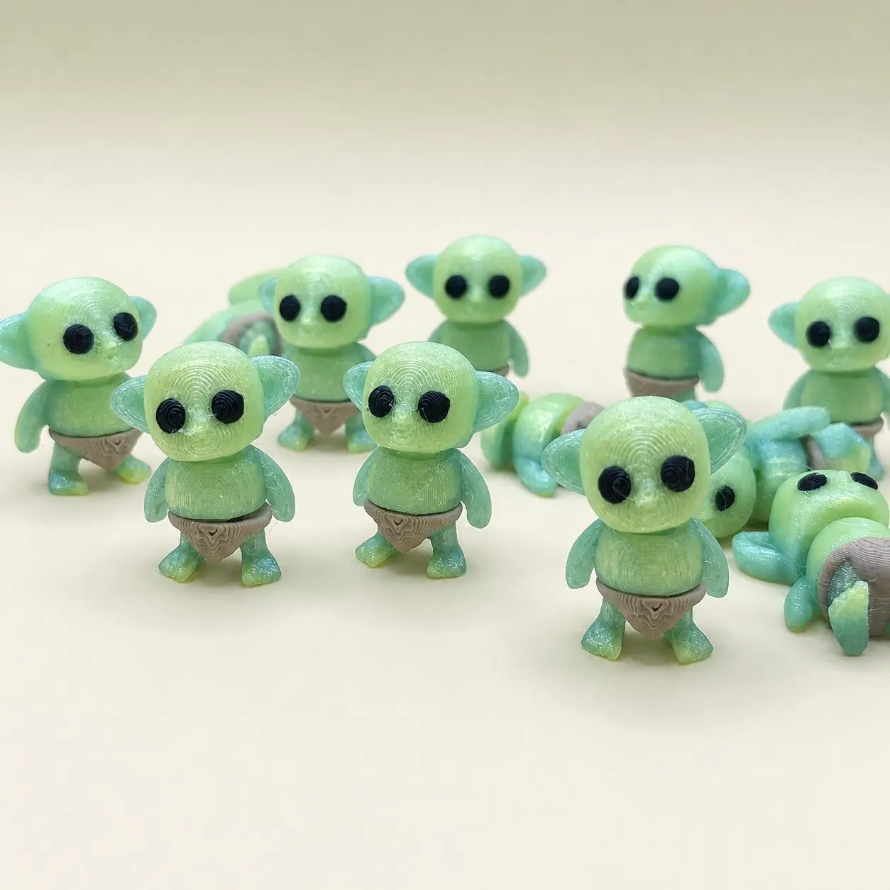 Mini Goblin Articulated Figures - 5,10,15,25,50 Packs - Stress Relief Classic Novelty Toys for DND Players & Collectors