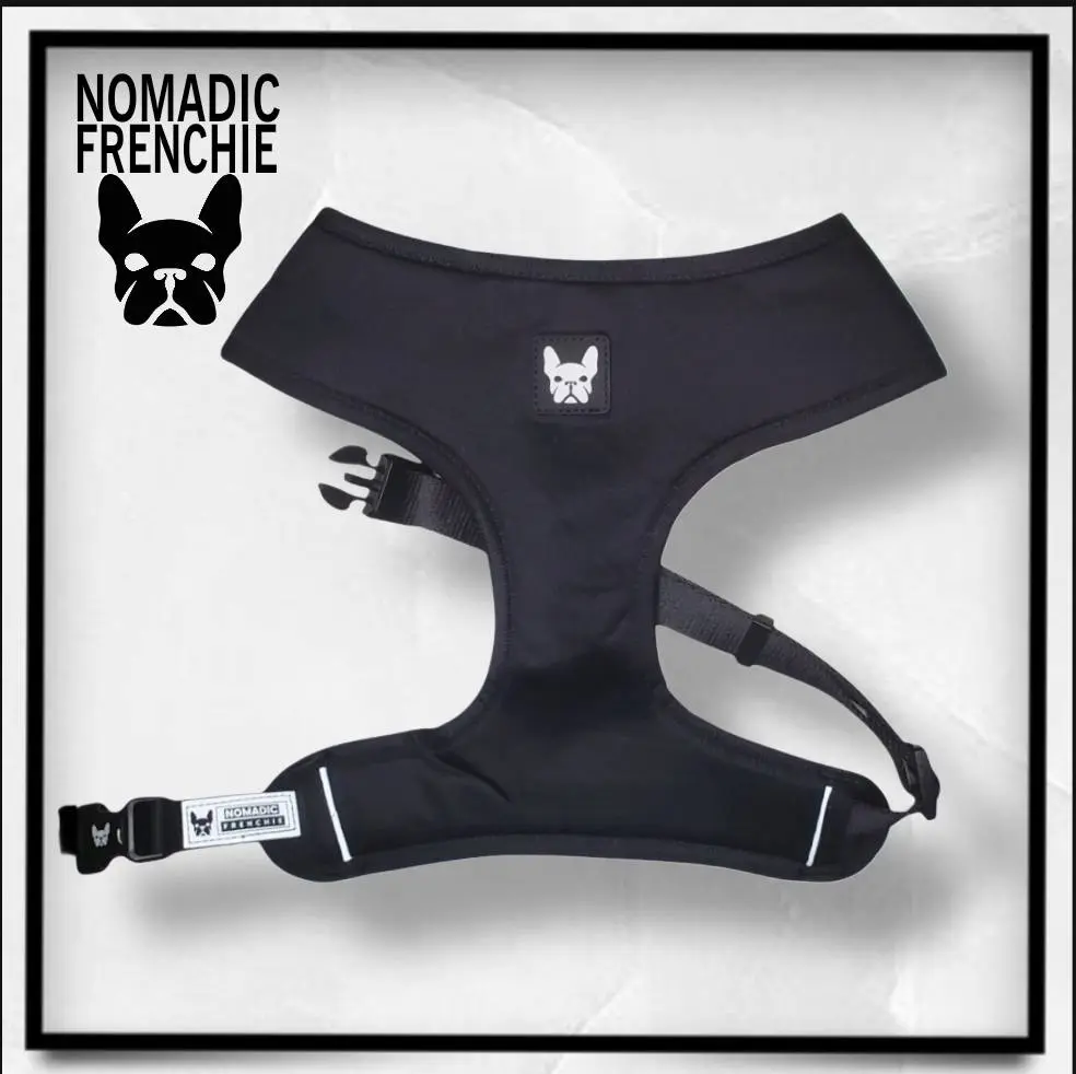 Nomadic Frenchie Harness - Please measure the neck before ordering size chart is in product photos