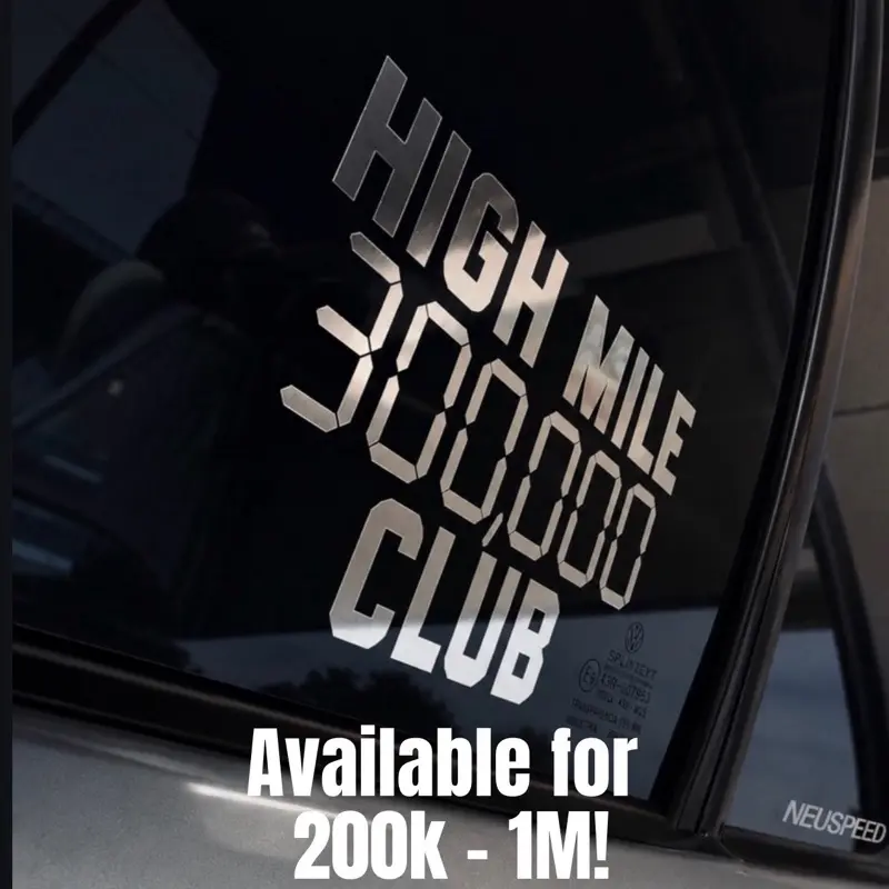 HIGH MILE CLUB - Customizable Car Decal Sticker