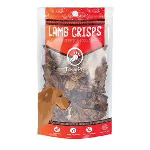 TickledPet Lamb Crisps 8oz Dog Treats - All-Natural High Protein, Single Ingredient, Gluten-Free, Slow Roasted, Made in the USA