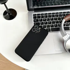 【Two-Pack】For iPhone 11-17 Pro Max Plus AIR Phone Case, Hidden Built-in Card Slot Design, Hidden Camera Protection, Hollow Heat Dissipation & Shockproof Anti-Fall, Minimalist Design，Black