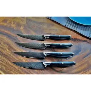 F.N. Sharp Damascus Steel Steak Knives