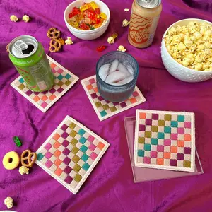 Checkerboard Coaster Set