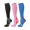 3 Pairs Compression Socks Unisex 20-30mmHg Knee high Calves for Flying Running for Woman & Man Multi-Purpose