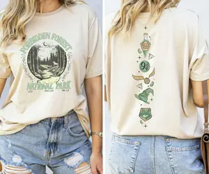 Forbidden Forest Shirt or Sweatshirt, Bookish Comfort Colors Shirt, National Park Wizard Shirt, Wizarding School T-Shirt, HP Inspired Shirt