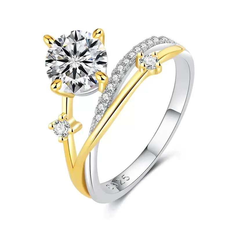 [EVA Jewelry] Galaxy 925 Sterling Silver Synethic Moissanite Ring