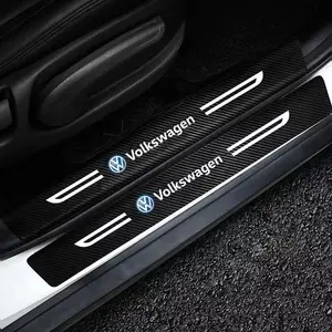 4-Piece Waterproof Scratch-Resistant Car Door Threshold Strip, Anti-Scratch Protection for Volkswagen Sagitar, Magotan, Lavida, Bora, Teramont, Tavaria