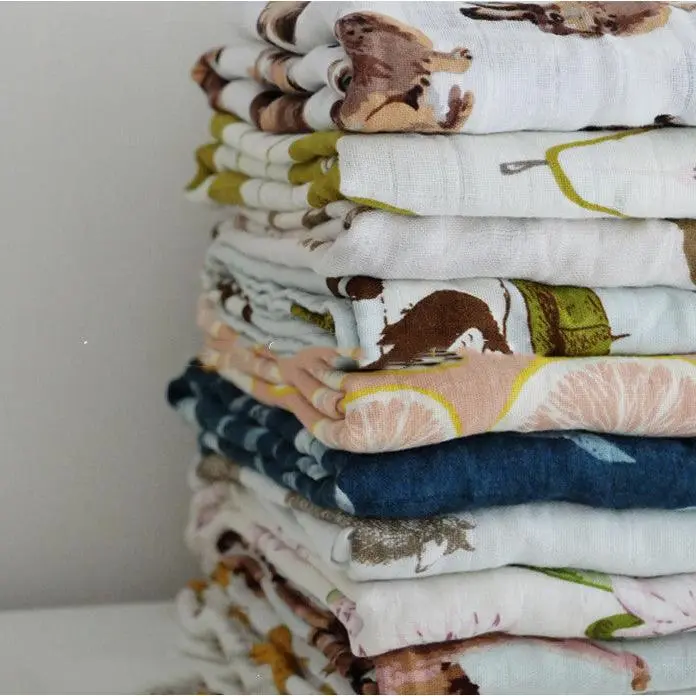 Natural Organic Cotton Swaddle Blanket