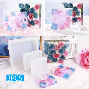 3 pack Silicone Resin Molds(6.6/3.93/3.14inch), Large Deep Epoxy Molds for Flower Preservation, Insect Specimens, and DIY Resin Art Crafts – Perfect for Home Décor and Unique Gifts