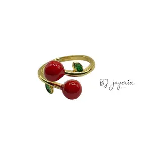 COPPER CHERRY DUO RING (0178)