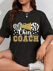 100% Cotton Unisex Cheer Coach Cheerleading Coach Appreciation T-Shirt