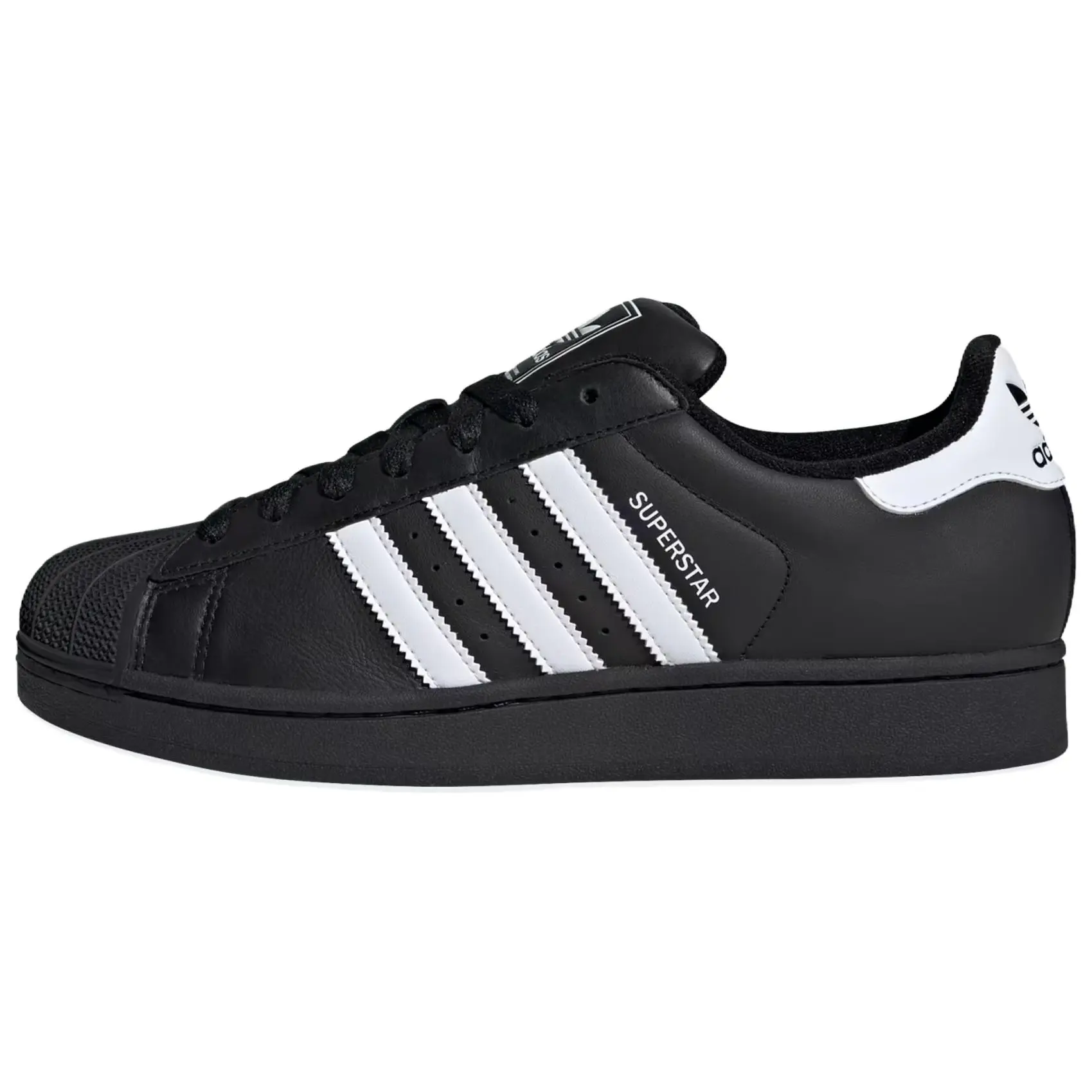 Adidas Superstar 2 Sports Shoes, Black & White Street Style with Breathable Mesh and a Non-slip Rubber Outsole, Unisex Sizing, Shoe, Sneaker