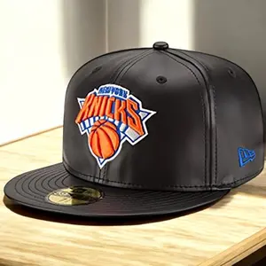[70344057] Mens New Era NBA 59Fifty Faux Leather Fitted Cap New York Knicks