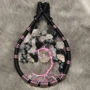 Handmade Wire Wrapped Tree Pendant