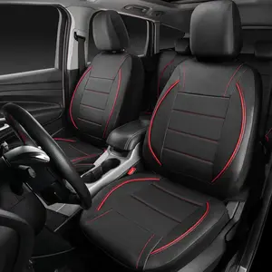 4/9 Piece Comfortable PU Leather Car Seat Covers for Summer Breathability, Easy Installation and Cleaning, Universal Vehicle Seat Protector for All Seasons Car Seat Protectors