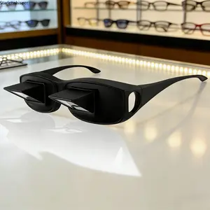 Horizontal Lazy Glasses for Lying Down Use, HD Vision Reading Glasses for Bed, Perfect for Relaxed Reading, Watching TV & Phone Use in Bed, Comfortable Novelty Eyewear for Daily Leisure