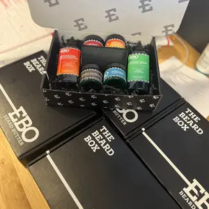 E.B.O. Beard Butter & Wash  all natural, handmade beard grooming product. From our balms to shampoos, our products will enhance the moisture, growth and shine of your beard!
