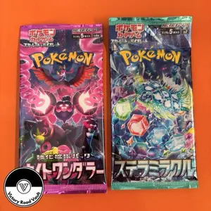 [JP] Pokemon 2 Pack Combo - Night Wanderer and Stellar Miracle - Scarlet & Violet Series - Japanese